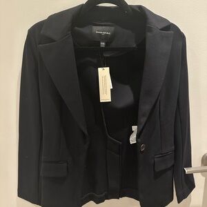 NWT Banana Republic Women's Ponte Knit Black Blazer